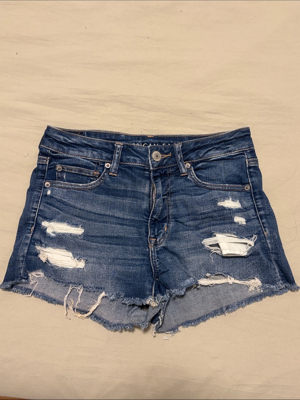 American Eagle Distressed Women's Denim Shorts - Size 6